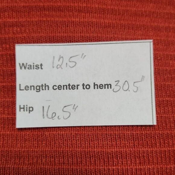 Band of the Free Orange Knit Midi Pencil Skirt Size Small Rust Pencil Skirt, New