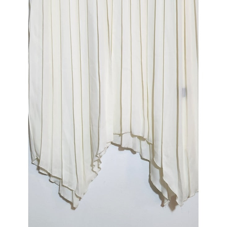 Fusionista Cream Layered Cargo Maxi Skirt Size Large NWT