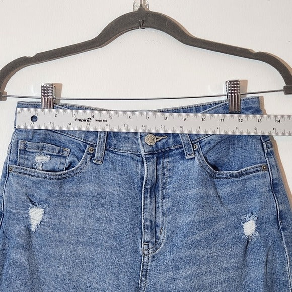 Uniqlo Cropped Wide-Leg Distressed Jeans Size 25