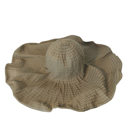 Scala Olive Green Wide-Brimmed Sun Hat