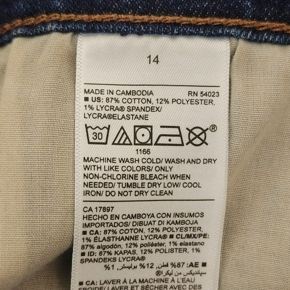 Old Navy Women's Blue Denim Shorts Size 14 Old Navy Boyfriend Cuffed Jean Shorts