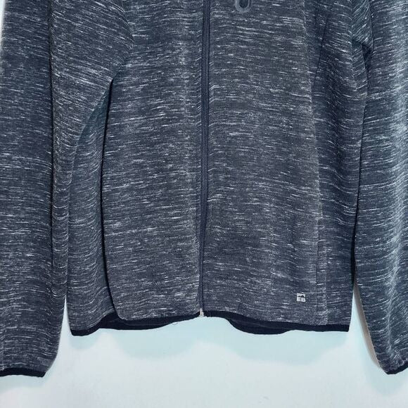 Eddie Bauer Full Zip Chacoal Gray Hoodie Jacket Size XL Gray Hoodie