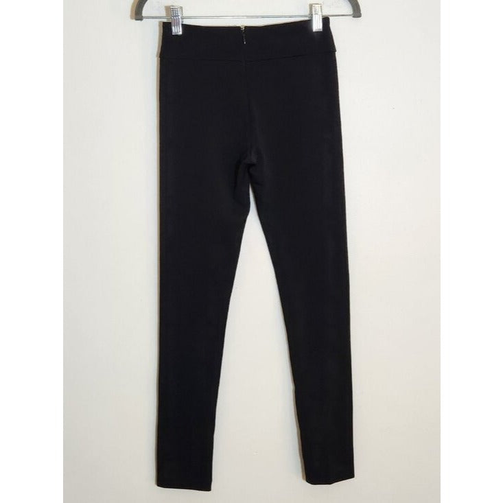 BCBGMAXAZRIA Womens Black Fitted Knit Ankle Pants Size XS NWT