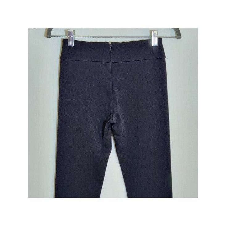 BCBGMAXAZRIA Womens Black Fitted Knit Ankle Pants Size XS NWT