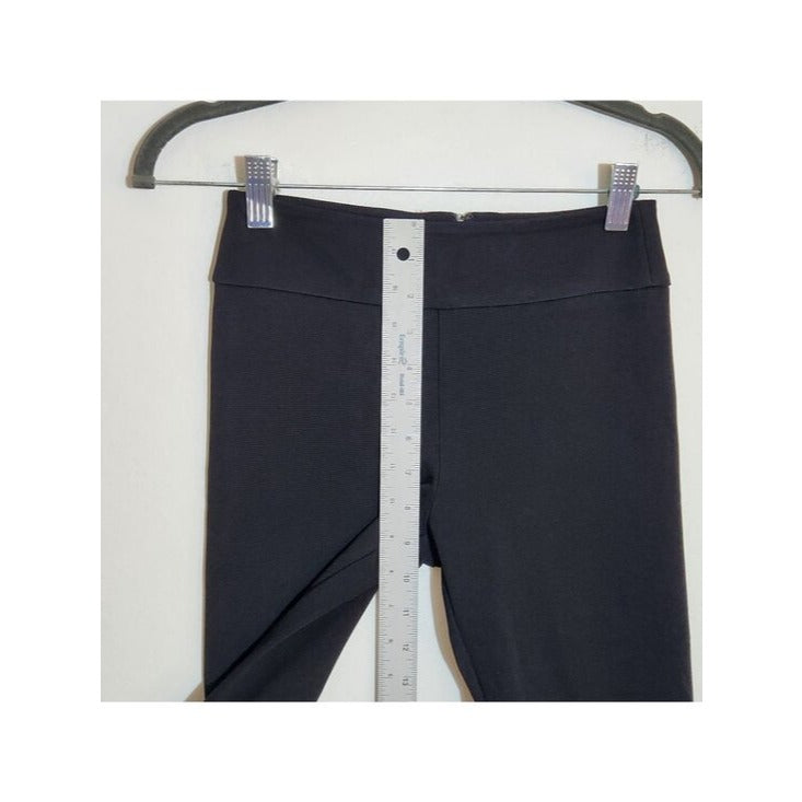 BCBGMAXAZRIA Womens Black Fitted Knit Ankle Pants Size XS NWT