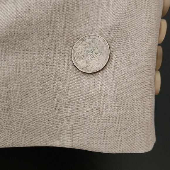 Saddlebred Men's Beige Blazer Size 40R Cream Sport Coat