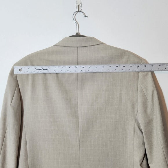 Saddlebred Men's Beige Blazer Size 40R Cream Sport Coat