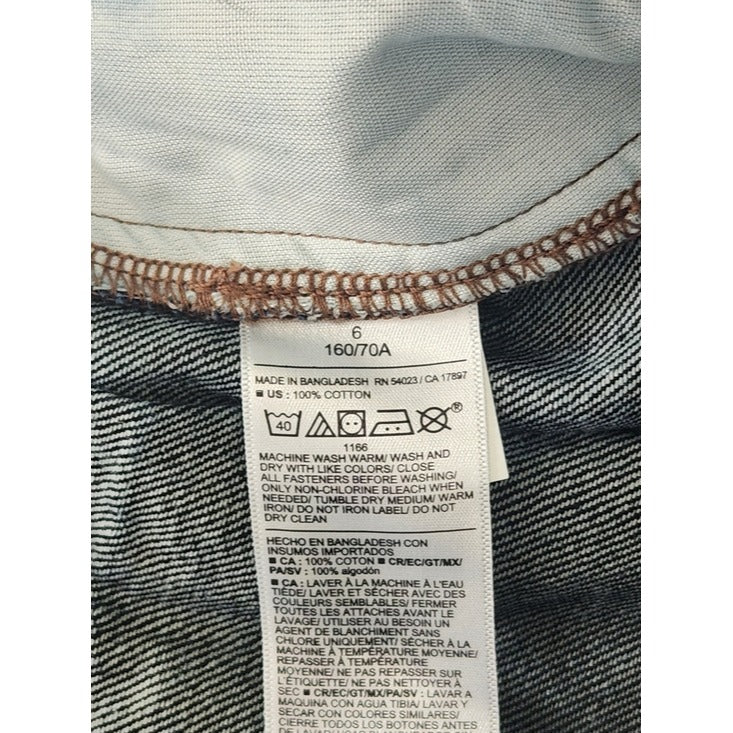 Old Navy High Rise Pleated Denim Mini Skirt Dark Wash Size 6 NWT