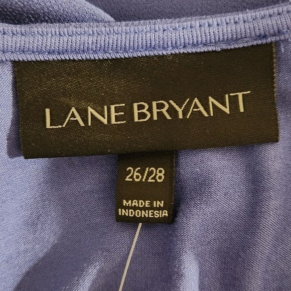 Lane Bryant Purple Layered Look Women's Blouse NWT Size 26/28