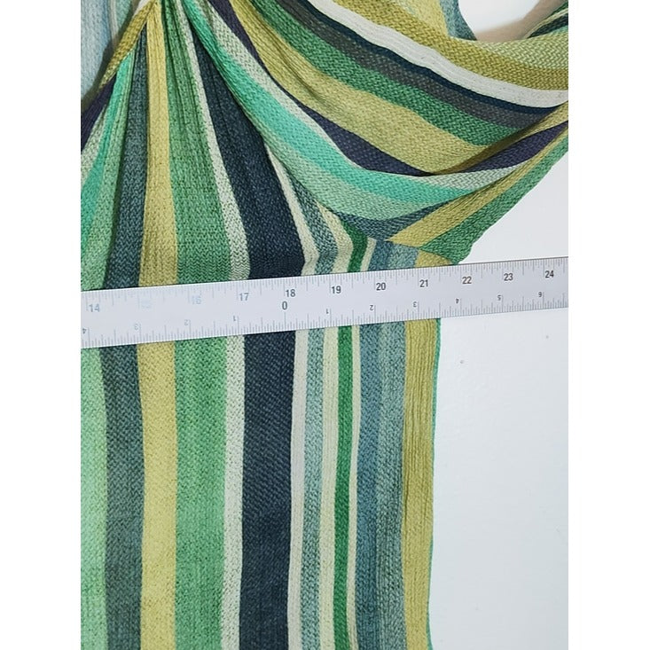 Liverpool Green Striped Button-up Blouse Size Large