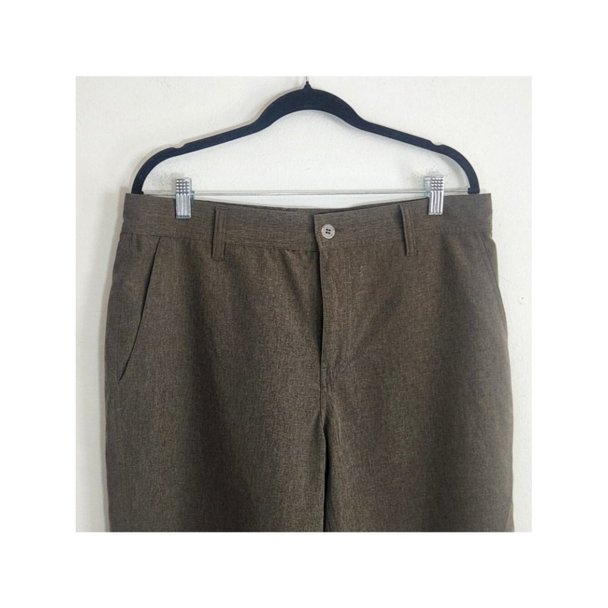 32 Degrees Dark Olive Green Performance Golf Shorts Size 33