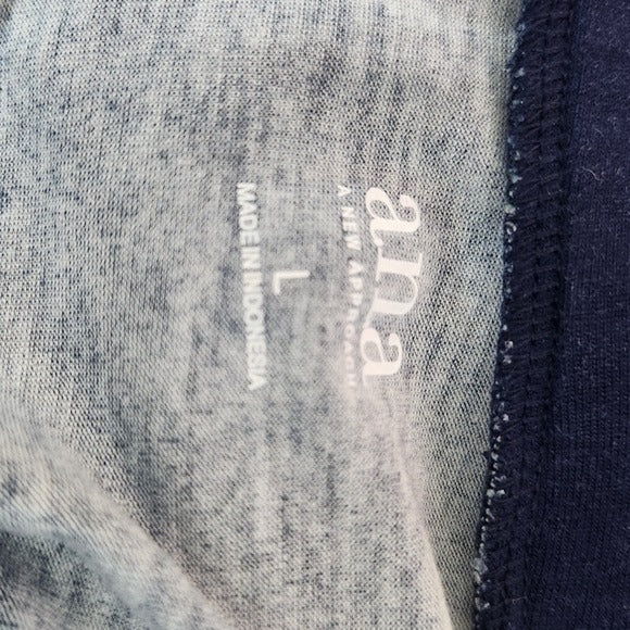 a.n.a Floral Navy Maxi Skirt Size Large Long Boho Floral Skirt