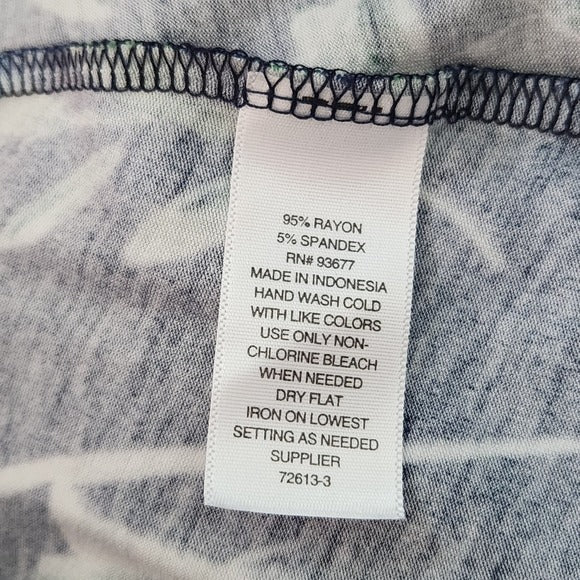 a.n.a Floral Navy Maxi Skirt Size Large Long Boho Floral Skirt