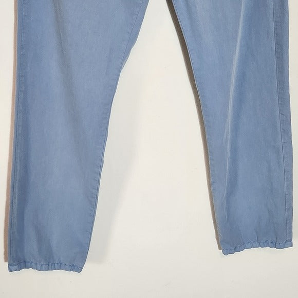 Calvin Klein Men's Blue Straight Leg Chino Pants Size 34 X 30 Blue Men's Pants