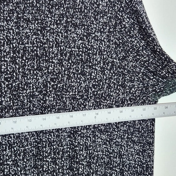 J. Jill Black and White Textured Open Cardigan Size XL