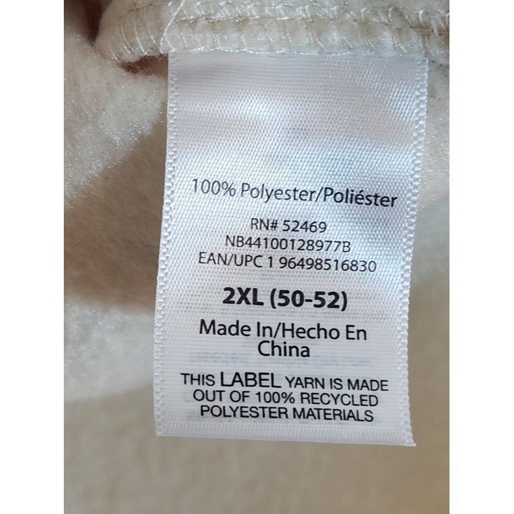 No Boundaries Cream Fuzzy Oversized Shacket Size 2XL