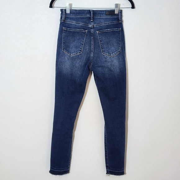 Abercrombie & Fitch Women's Distressed High-Rise Skinny Ankle Jeans Size 0