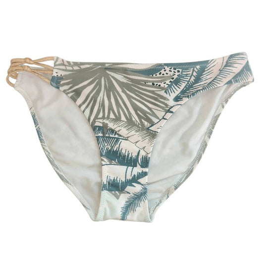 Aerie Green and Gold Print Bikini Bottoms NWT Size Small Full Coverage Bottoms