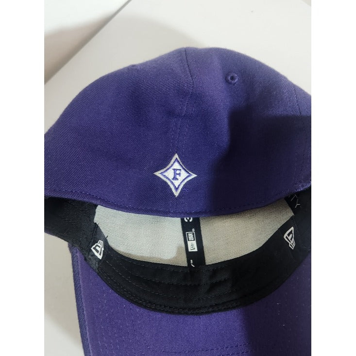 New Era Purple Furman Embroidered Fitted Baseball Hat Size Medium/Large