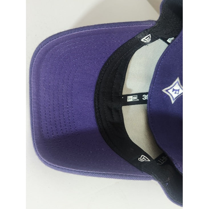 New Era Purple Furman Embroidered Fitted Baseball Hat Size Medium/Large