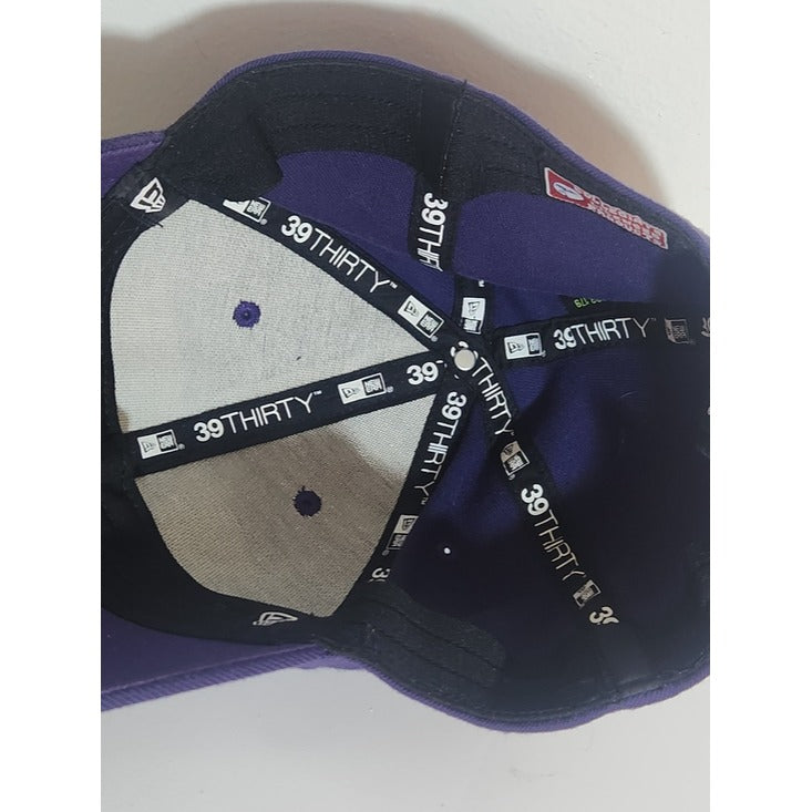 New Era Purple Furman Embroidered Fitted Baseball Hat Size Medium/Large