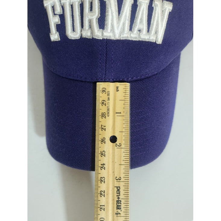 New Era Purple Furman Embroidered Fitted Baseball Hat Size Medium/Large