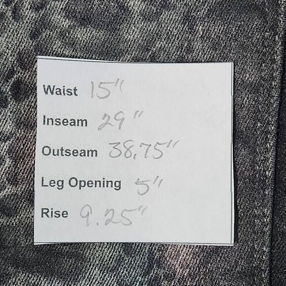 Elie Tahari Black Skinny Jeans with Silver Snakeskin Print Size 10