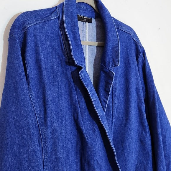 Lane Bryant Double Breasted Denim Blazer Size 30/32
