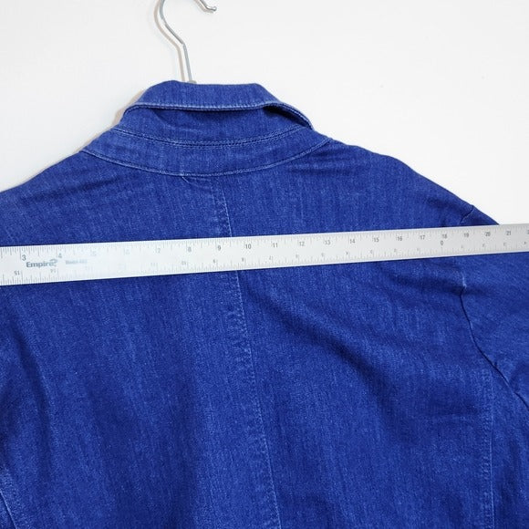 Lane Bryant Double Breasted Denim Blazer Size 30/32