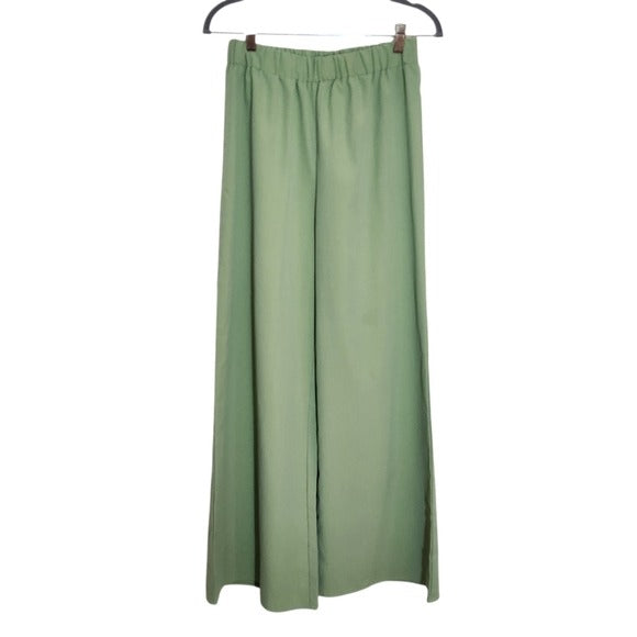 Cider Pull-on Green Wide Leg Pants Size Medium