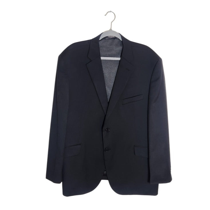 Joseph Abboud Black Wool Blend Sport Coat Size 48S