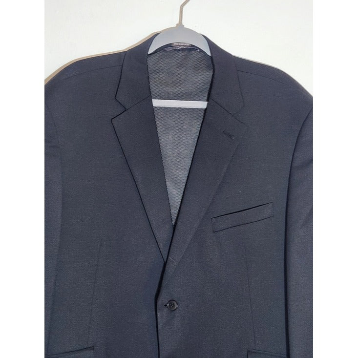 Joseph Abboud Black Wool Blend Sport Coat Size 48S