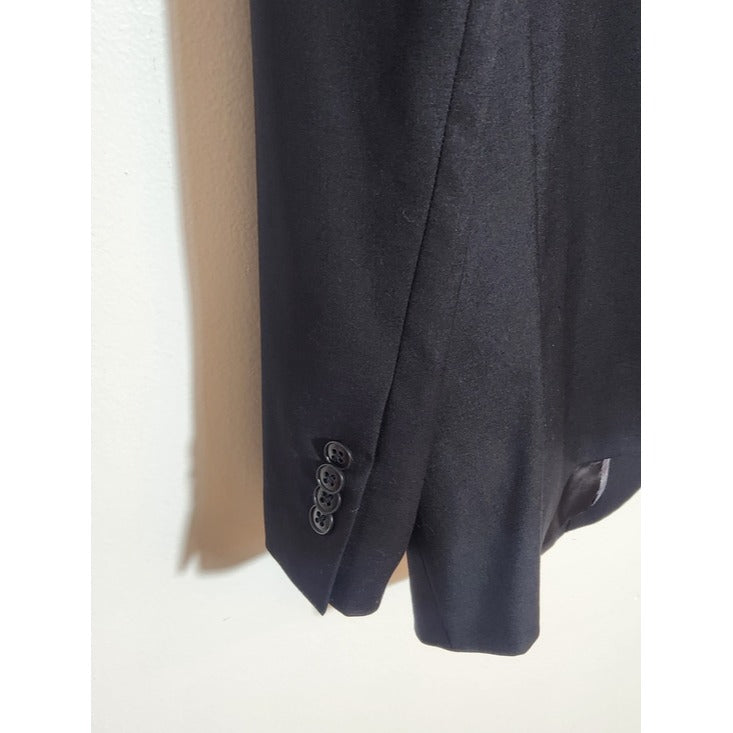 Joseph Abboud Black Wool Blend Sport Coat Size 48S