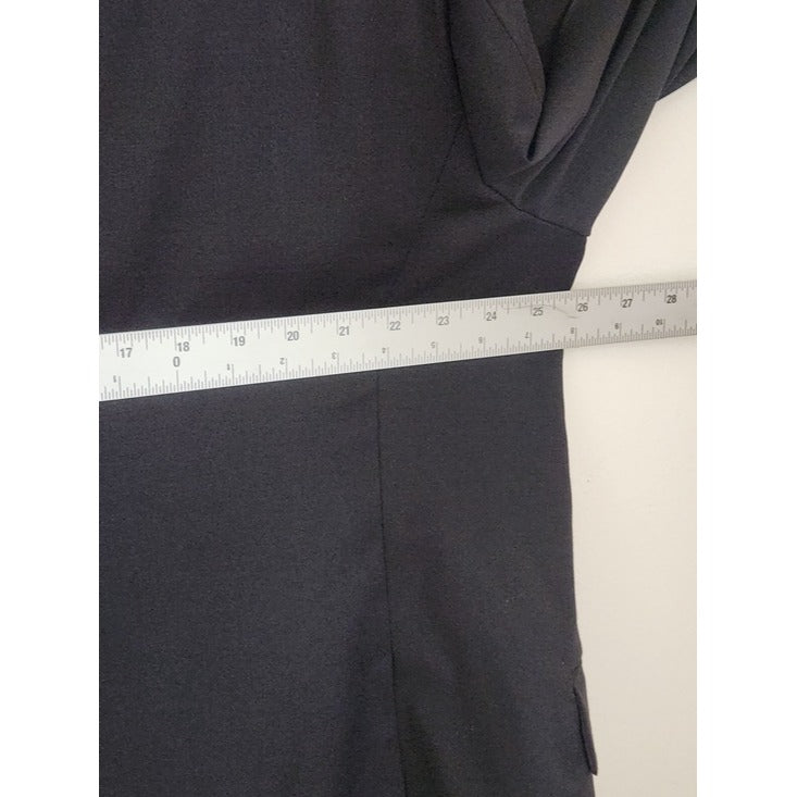 Joseph Abboud Black Wool Blend Sport Coat Size 48S