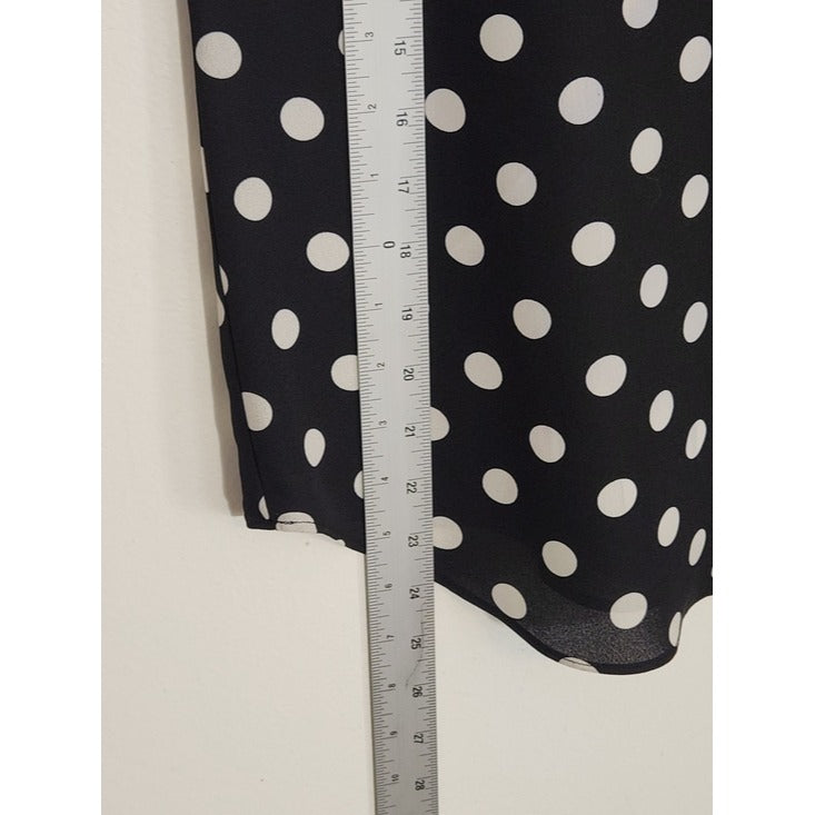 Bar III Black and White Polka Dot Tank Top Size Medium NWT