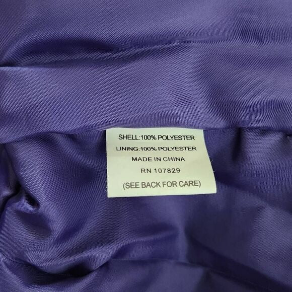 Ambition Purple Blazer with Pleated Detail NWOT Size Large Purple Women's Blazer