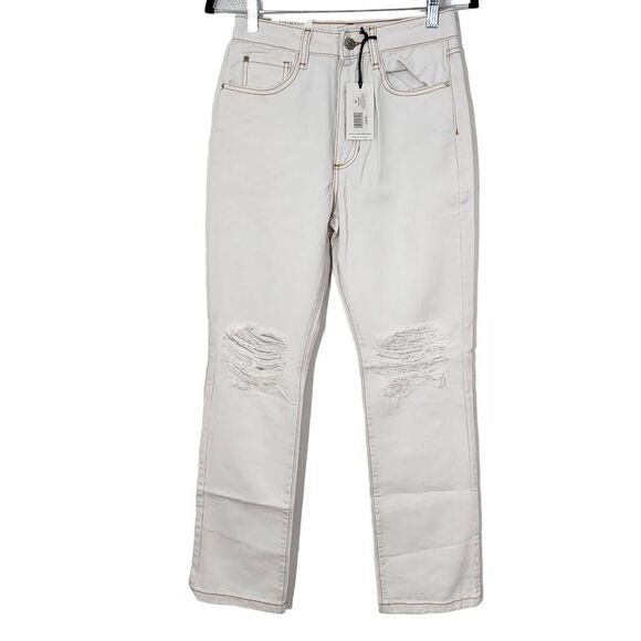 WeWoreWhat Distressed White Jeans Size 26, New