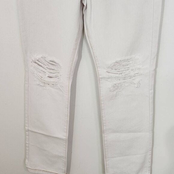 WeWoreWhat Distressed White Jeans Size 26, New
