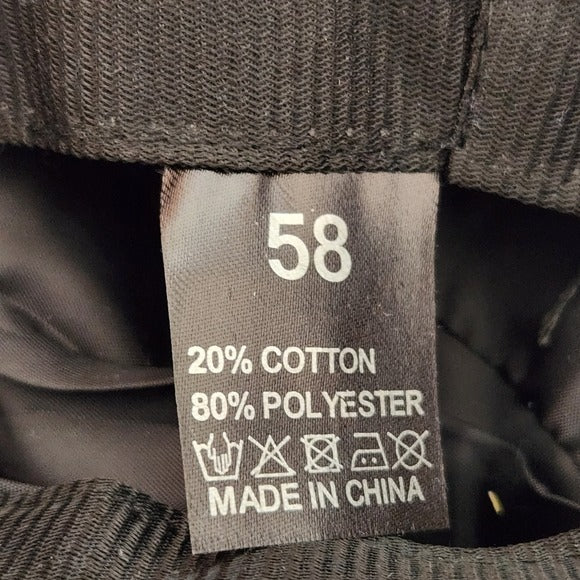 Frayed Denim Checkerboard Bucket Hat Size Large (58)
