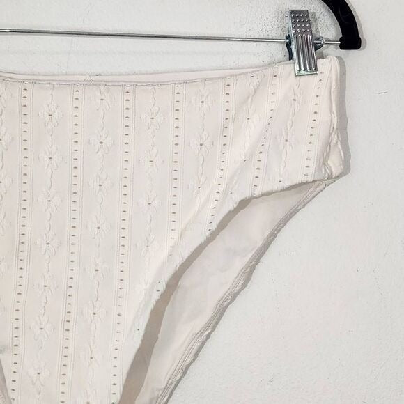 Andie Cream Swim Bottom NWT Large Cream Andie Swim Bikini Bottom Cream Swimwear