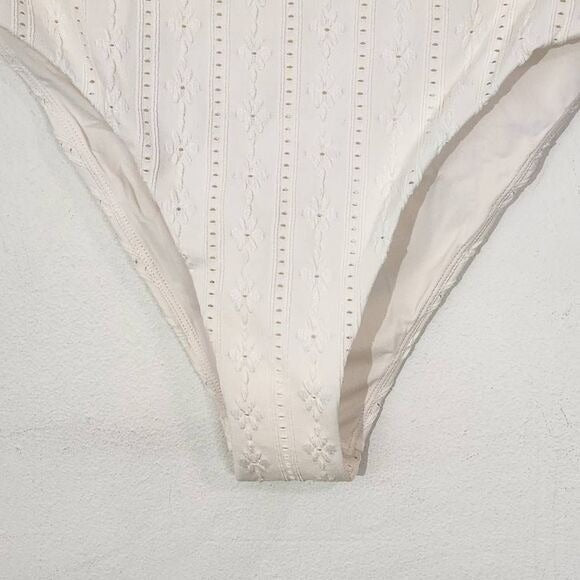Andie Cream Swim Bottom NWT Large Cream Andie Swim Bikini Bottom Cream Swimwear