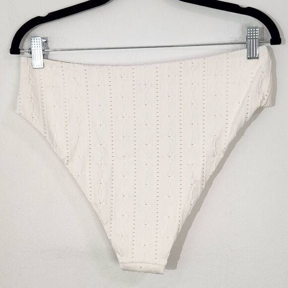 Andie Cream Swim Bottom NWT Large Cream Andie Swim Bikini Bottom Cream Swimwear