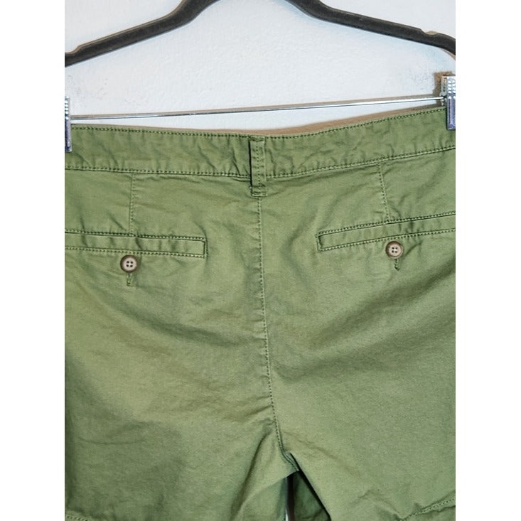 Gap Womens Girlfriend 5 Inch Olive Green Shorts Size 8/29