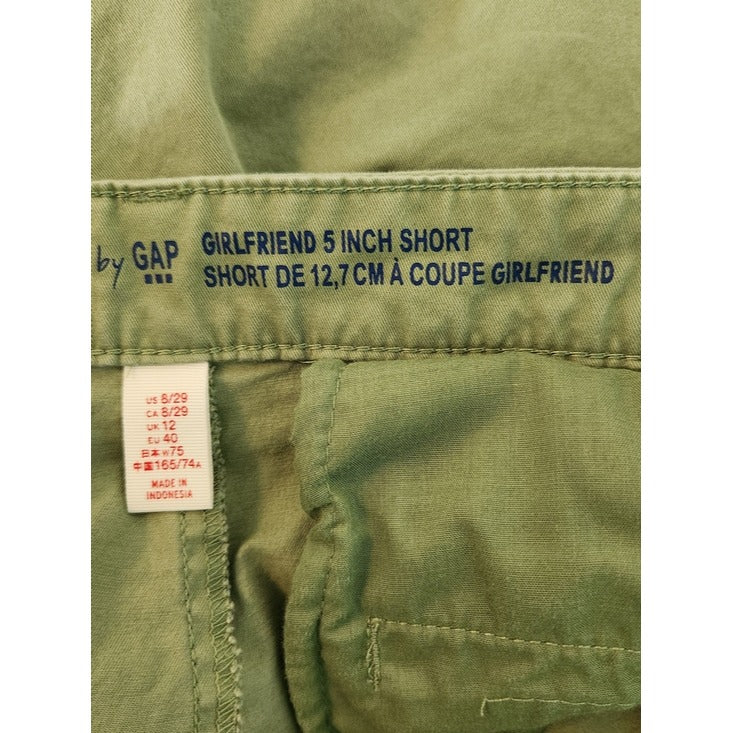 Gap Womens Girlfriend 5 Inch Olive Green Shorts Size 8/29