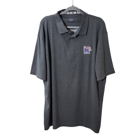 Champion Men's Charcoal Gray Memphis Tigers Polo Size 2XL