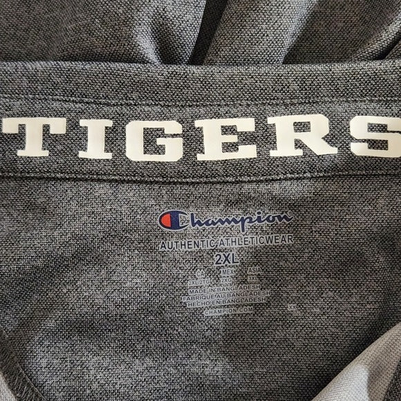 Champion Men's Charcoal Gray Memphis Tigers Polo Size 2XL