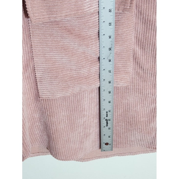 ASOS Pink Corduroy Oversized Shirt Dress Size 12