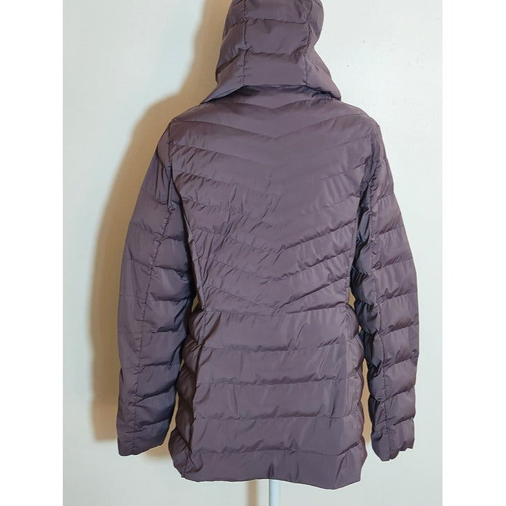 32 Degrees Dusty Purple Hooded Puffer Jacket Size Medium