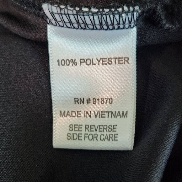 Pebble Beach Black Shoulder Snap Draped Jacket Size Large Golf Performance Jacke