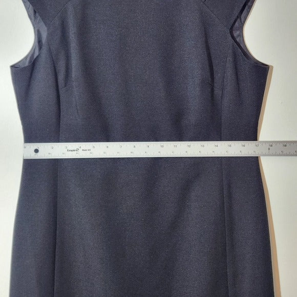 Evan Picone Black Label Black Sheath Dress Size 10